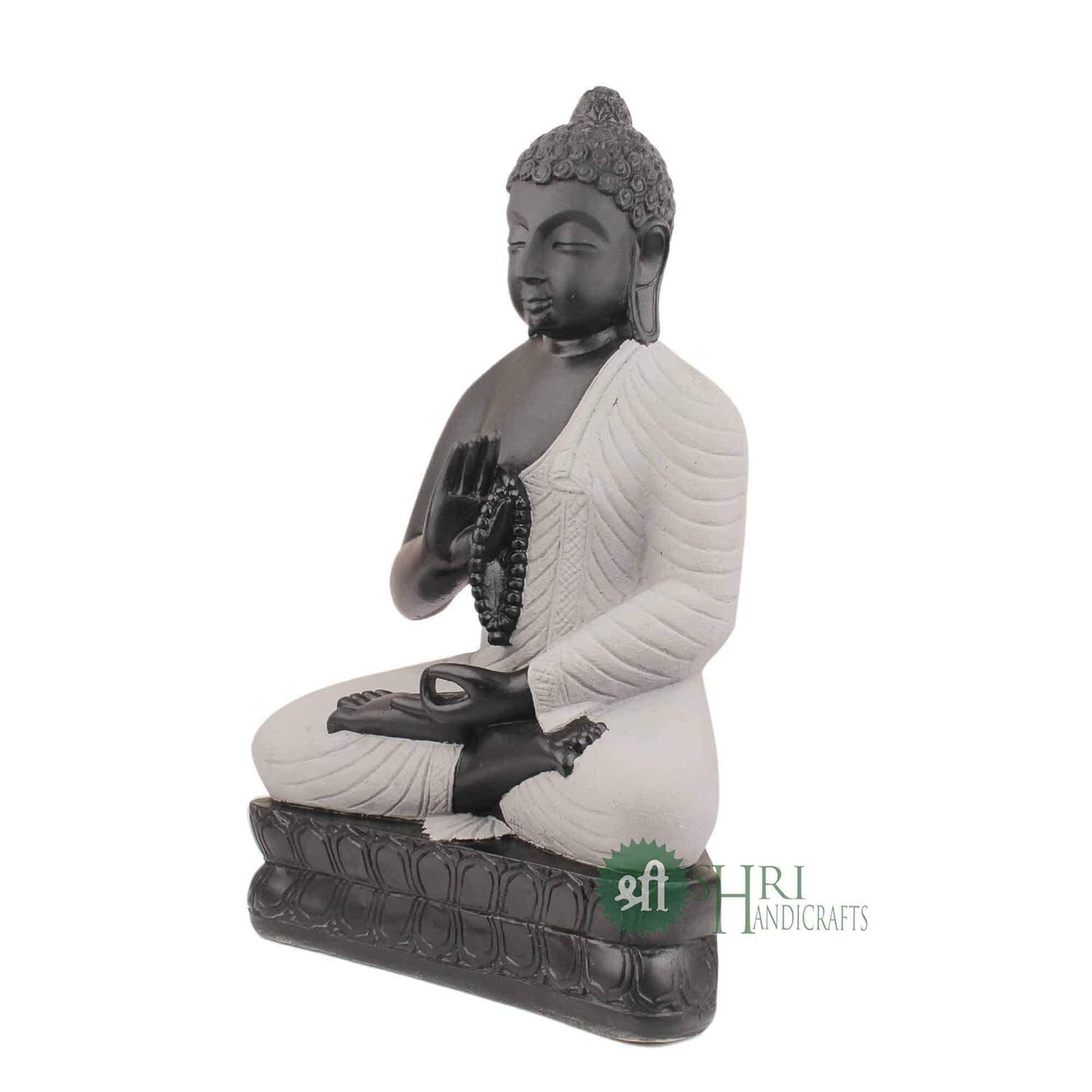Polyresin Meditating Monk Buddha Idol Statue for Home Decoration Sculpture
