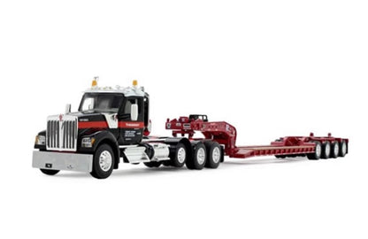 1:64 Mammoet KENWORTH W990 Trailer Tow Truck Construction Machine Diecast Model