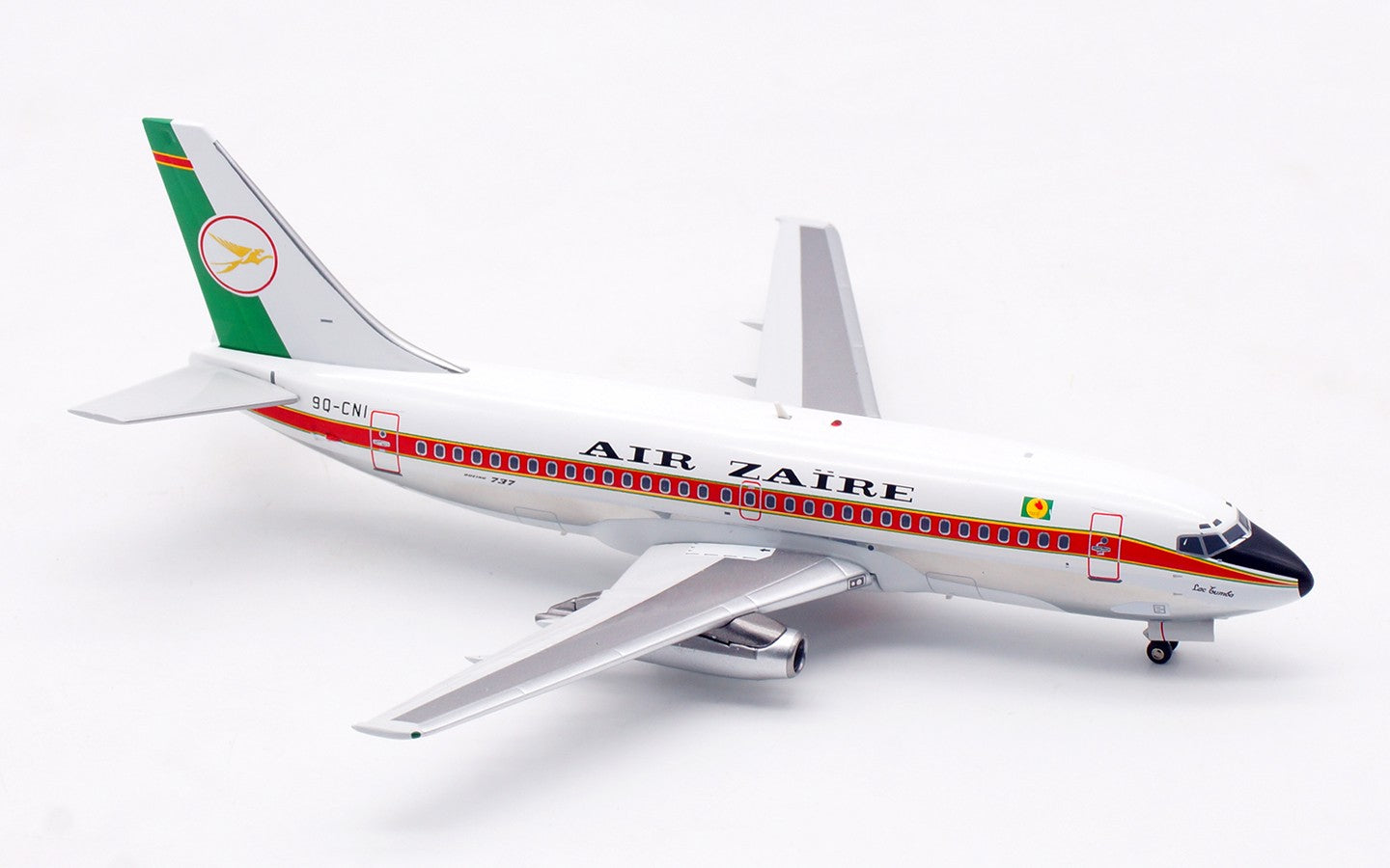 1:200 Inflight AIR ZAIRE Boeing 737-200 Passenger Plane Diecast Aircraft Model
