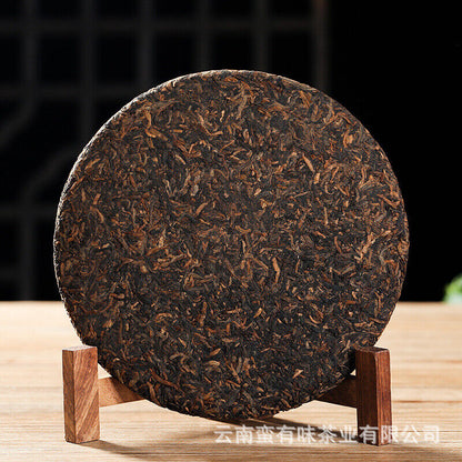 357g Puerh Tea Dry Storage Ripe Tea Menghai Palace Zhen Yunnan Seven Seed Cake