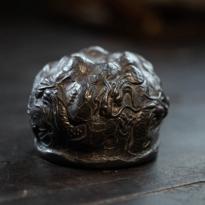Handmade Tea Cup Dragon Carved Master Personal Cup 130ml Real Yixing Zisha Clay