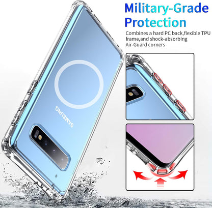 For Samsung Galaxy S10+ plus Case 6.4 Inch,With 200% Stronger Magnetic, Anti-Yel