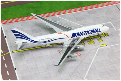 1:400 JC Wings NATIONAL BOEING 747-400 Passenger Airplane Diecast Aircraft Model