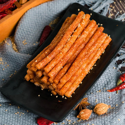 Specialty Snack Latiao Spicy Gluten Strips Vegan Gluten