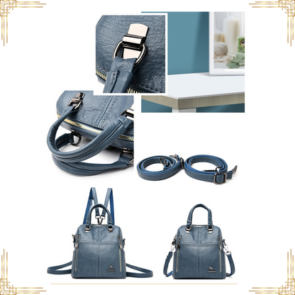 Women Soft Leather LUXURY Handbag Shoulder Crossbody Backpack Stylish Tote Bag