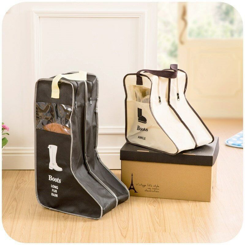 Home Use Boots Storage Bag Simple Design Dust-proof Female Travel Boots Shoe Bag
