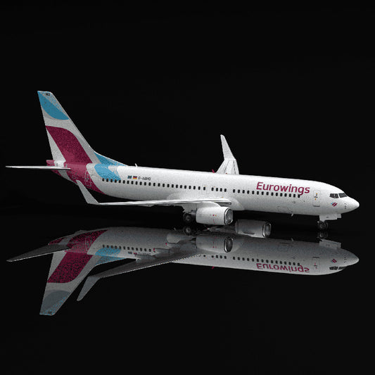 1:400 Aero Polaris Eurowings Boeing 737-800 Passenger Airplane Diecast Model