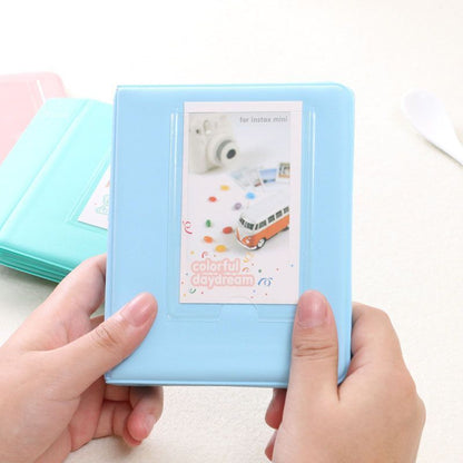 Photo Album 64 Pockets Candy Color Polaroid Mini Photocards Image Holder Storage