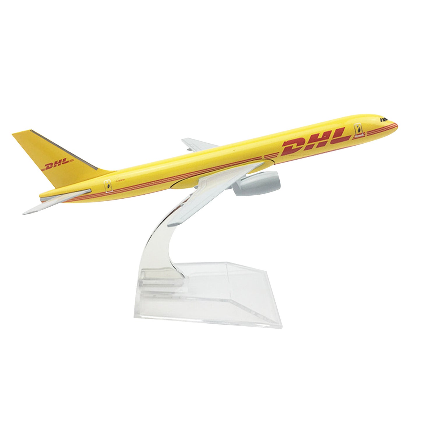 16cm DHL B757 Cargo Airplane Model 1:400 Alloy Simulation Aircraft Ornaments