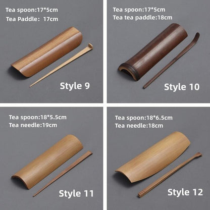 Natural Bamboo Tea Spoon Tea Ceremony Set|Bamboo Tea Accessories