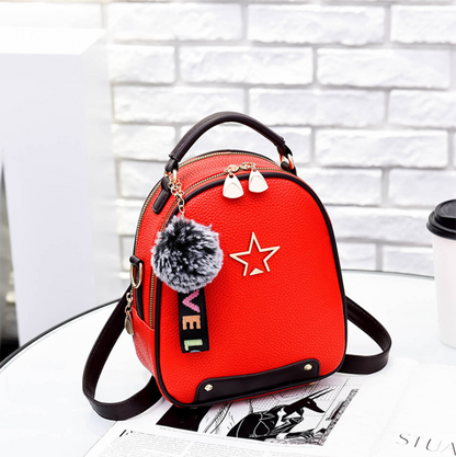 Fashion Women's PU Leather Backpack Bag Fashion Purse Cross Shoulder Travel Bag
