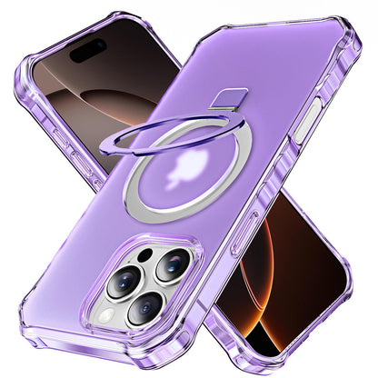 Magnetic Case for iPhone 16 15 14 13 Pro Max with O-Ring Stand Mag-Safe Cover