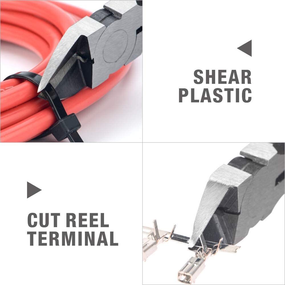 PL2200 Diagonal Flush Cutter 6-Inch Side Cutter Needle-Nose for Reeled Terminals