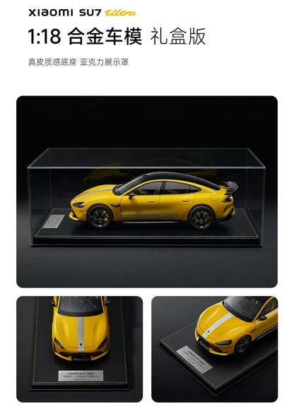 1:18 29CM Xiaomi SU7 Ultra Car Roadster Supercar Diecast Model Gift Box Edition