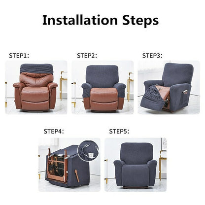 Stretch Recliner Chair Slipcover Durable Soft High Jacquard Sofa niture Cover
