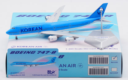 1:400 HX Model KOREAN AIR BOEING B747-8 Aircraft Airplane Diecast Plane Model