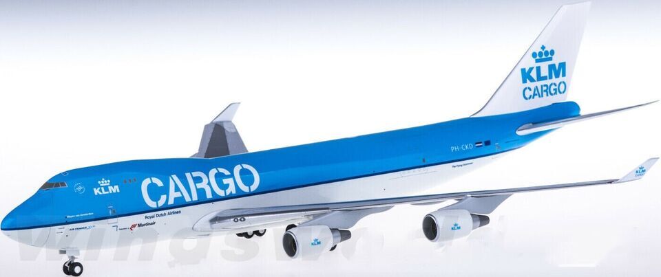 1:200 35CM Hogan KLM CARGO BOEING 747-400ERF Passenger Plane ABS Plastic Model
