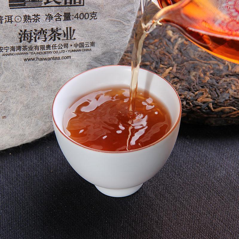 Pu-erh Liangpin Series 2017 Haiwan Old Comrade Liang Gong Puer Tea 400g Ripe