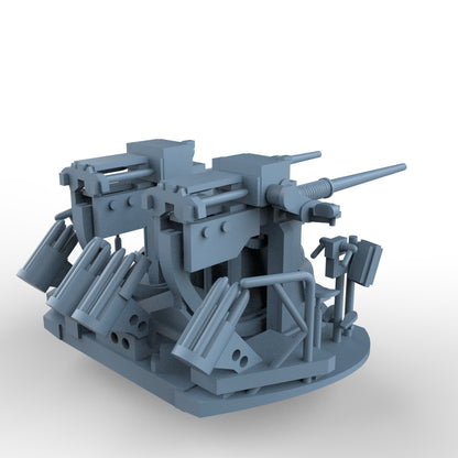 LYCG350392 1/350 Model Upgrade Parts Twin Mount 76/50 Mk33 Gun 4 PCS