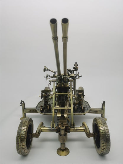 69CM 1:18 Type 65 37MM Double Barrel Anti-aircraft Gun Diecast Army Armor Model