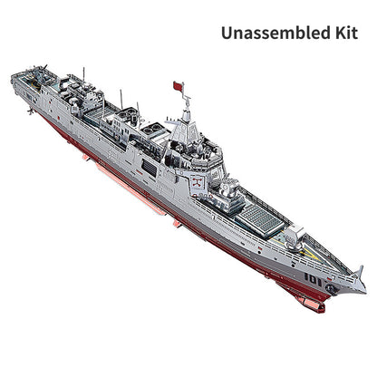 1:1000 3D Metal Battleship 055 Destroyer Model Military Ornaments Unassembled