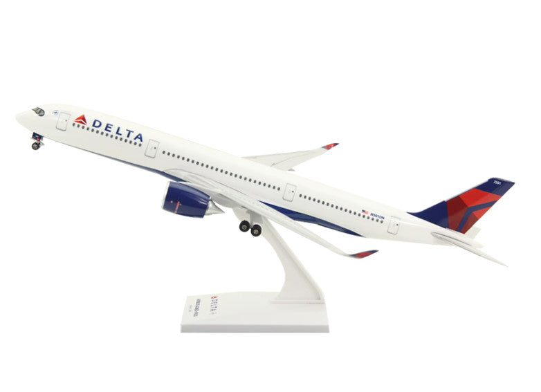 1:200 33CM RISESOON DELTA AIRBUS A350-900 Passenger Airplane ABS Plastic Model