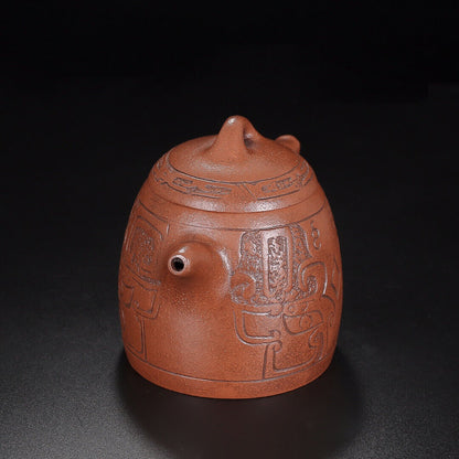 Chinese Yixing Zisha Clay Handmade Exquisite Teapot （秦权 底款：周桂珍）