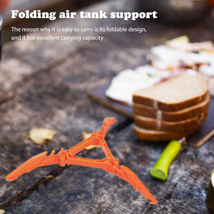Outdoor Foldable Gas Tank Bracket Gas Canister Stand Camping Stove Tool Bottle