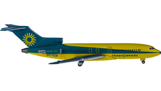 1:500 Herpa TRANS BRASIL BOEING 727-100 Passenger Aircraft Diecast Plane Model