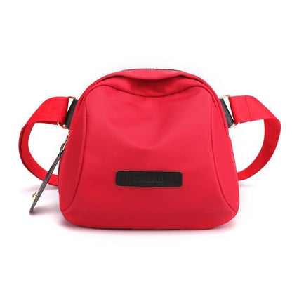 Shoulder Bag Nylon Wide Strap Crossbody Bags Waterproof Purse Pink Orange Purple