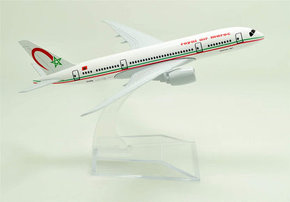 1:400 16cm B787 Royal Air Maroc Metal Airplane Model Plane Toy Plane Model