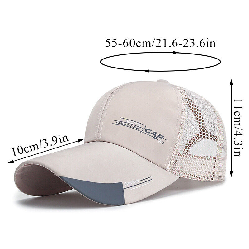 Visor Sun Hat Quick Dry Mesh Classic Baseball Cap Outdoor Golf Breathable Hat