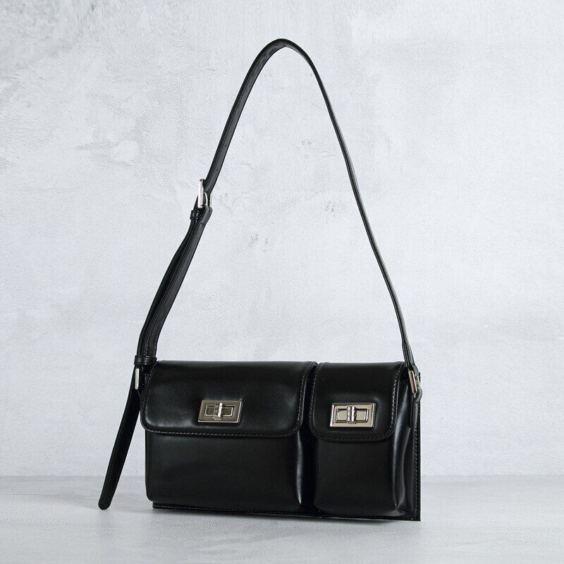2022 New Bags Women Genuine Leather Underarm Bag Shoulder Bag