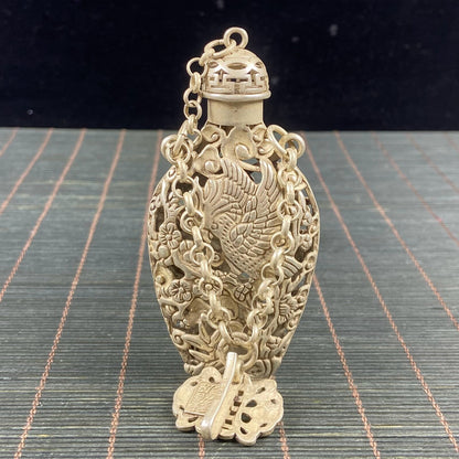Collectibles Tibetan Silver Handmade Statue Exquisite Bottles