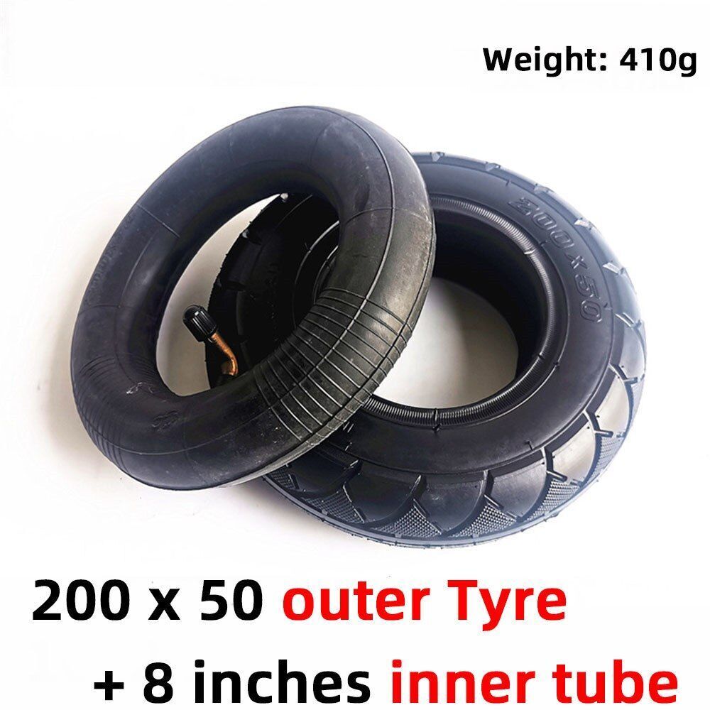 8Inches Outer Tire Inner Tube 200x50 Inflatable Wheel Brake Electric Gas Scooter