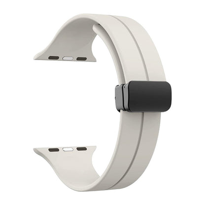 Suitable for Apple Watch 10 ultra2 silicone strap iWatch magnetic buckle strap