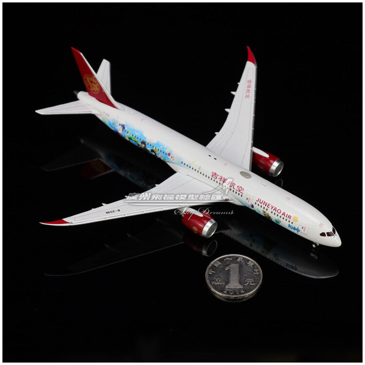 1:400 JC Wings Juneyao Airlines Plane B787-9 Airplane Diecast Aircraft Model