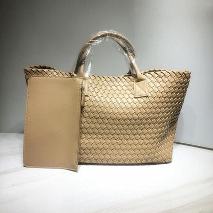 Snake Weaving Bag Shoulder Purse Vegetable Basket Large Shopping Bag 37*18*53 CM