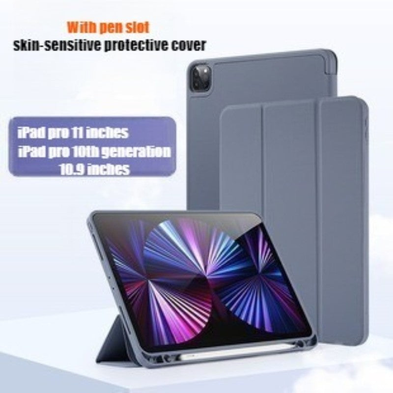 iPad Pro 11-inch tablet with pen slot 789 generation TPU soft case leather case