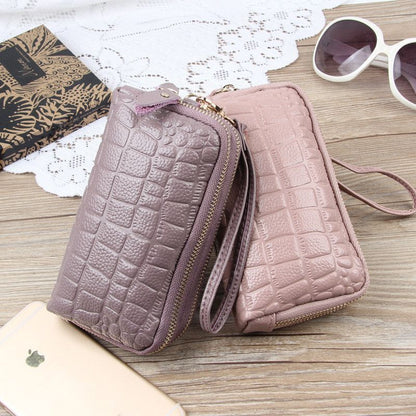Wallet Cow Leather Card Coin Holder Money Clip Long Phone Clutch Cash Pocket 1PC