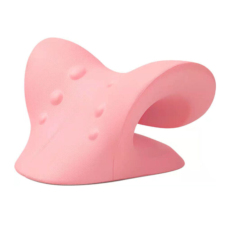 Neck And Shoulder Relaxer Pain Relief Support Cervical Spine Traction Pillow New