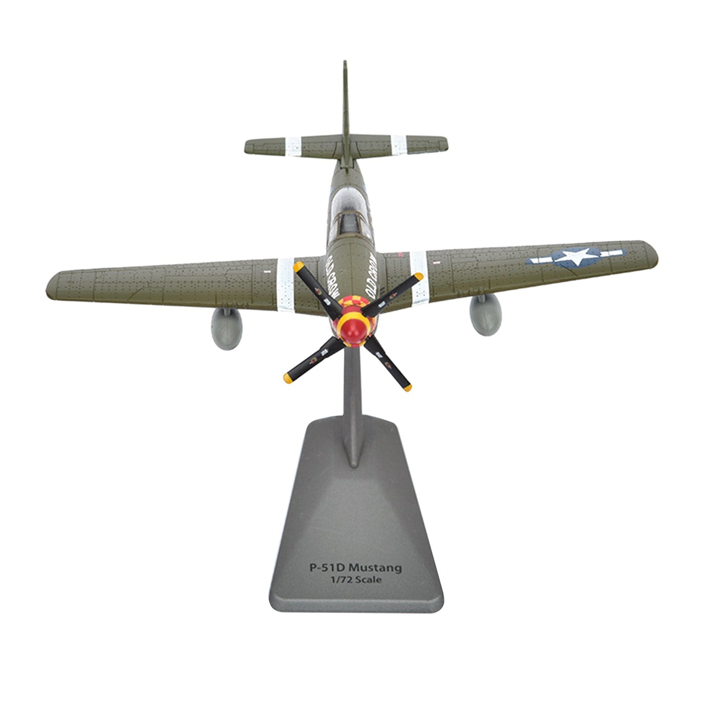 New 1:72 P51 Mustang Fighter Alloy Aircraft Model Plane Souvenir Static Display