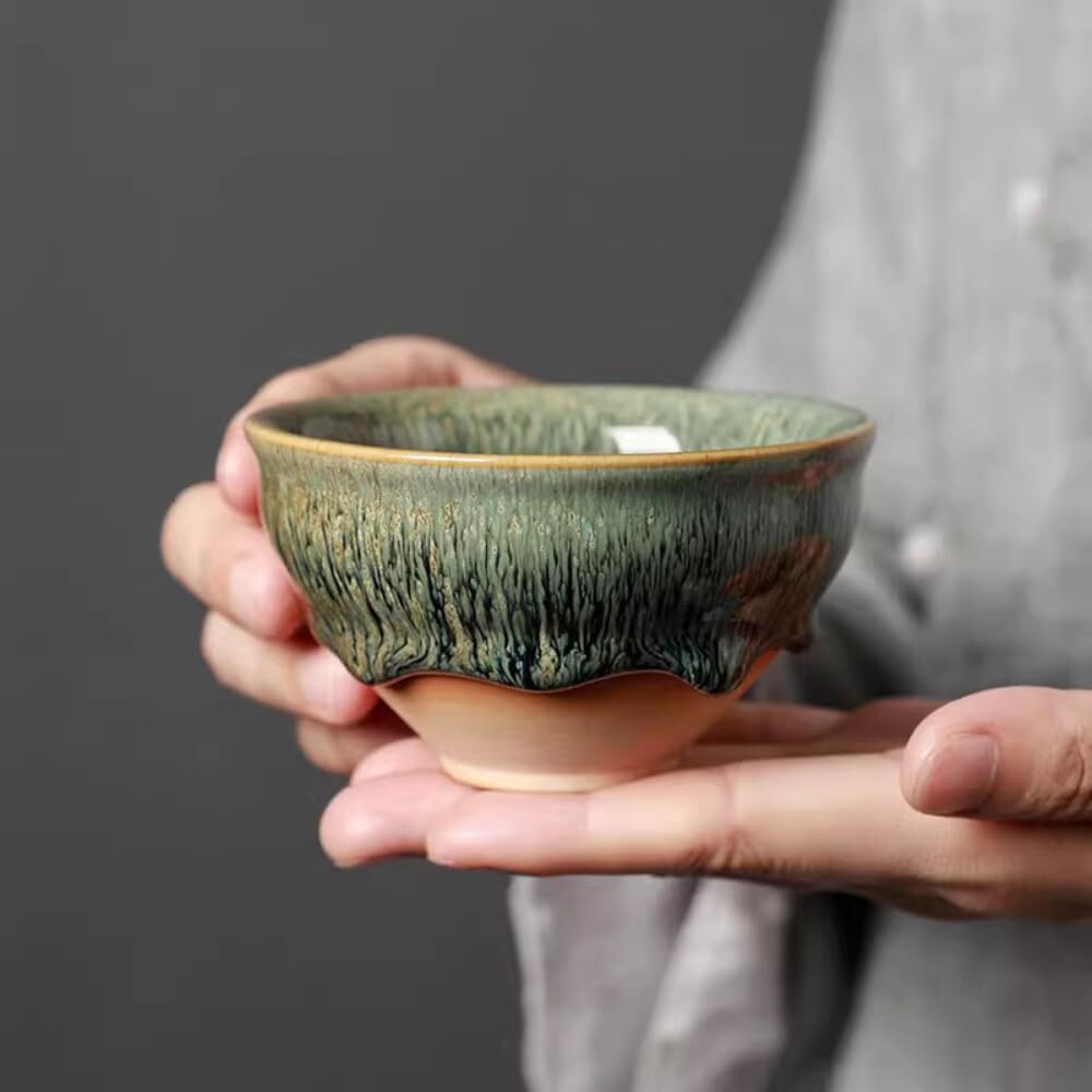 120ml Jianzhan Tea Cup Kung Fu Tea Set Master Cup Bundle Mouth Cup
