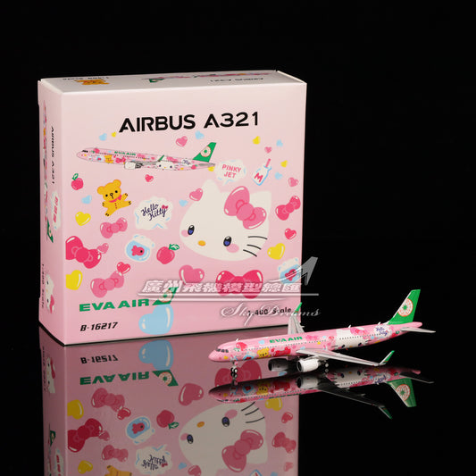1:400 Phoenix EVA AIR AIRBUS A321 Passenger Airplane Diecast Aircraft Model