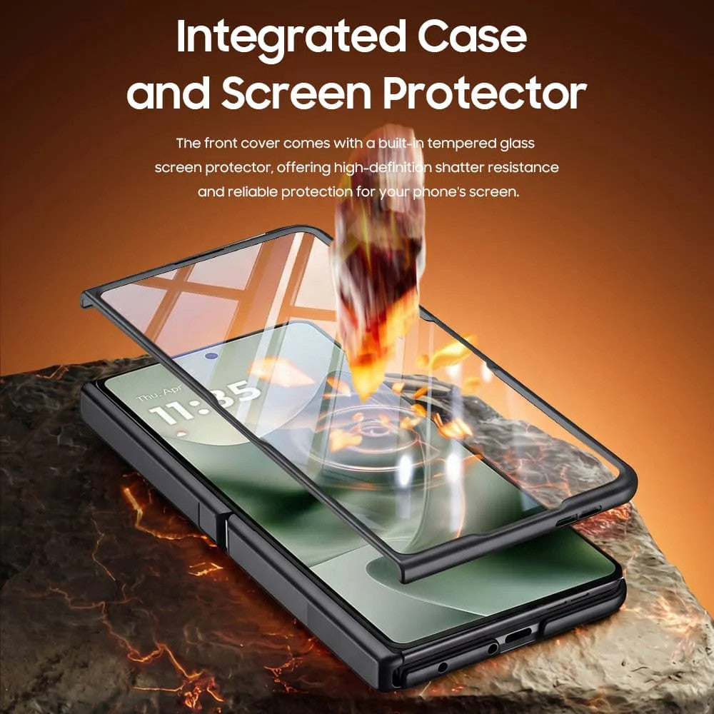 For Motorola Razr Fold Case Screen Protector Kickstand Hinge Shockproof Cover