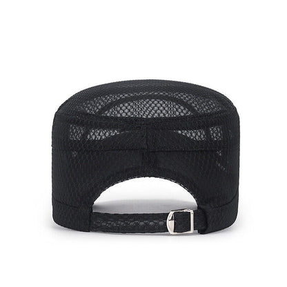 Trucker Hat Mesh Baseball Snapback Cap Adjustable Flat Visor Plain Hip Hop Mens