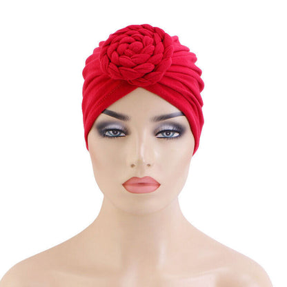 Turban Hat Twist Braid Turban Hat Pan Flower Turban Hat Baotou Hat Ethnic Hat