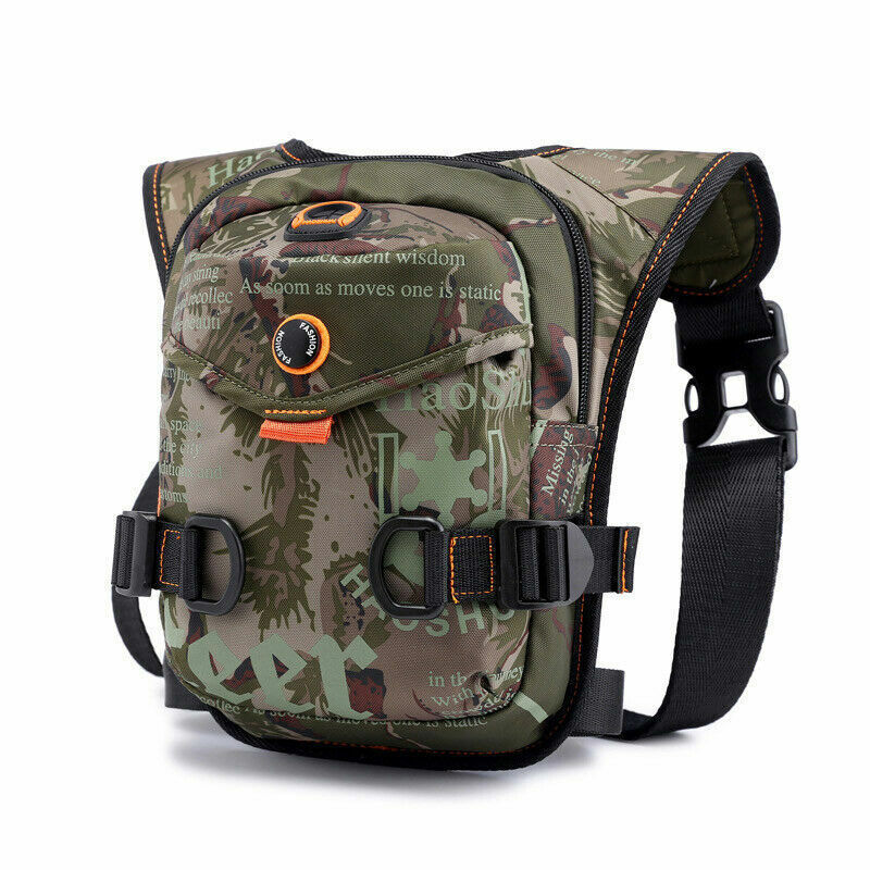 Men Nylon Leg Bags Belt Bag Pack Boys Travel Riding Crossbody Shoulder Bags