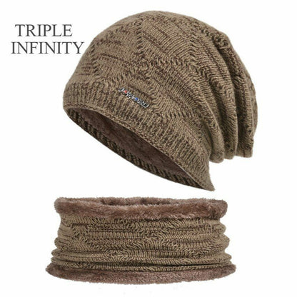 Winter Hat Beanies Knitted Warm Suit Skiing Cycling Beanie Soft Bonnet Baggy Cap