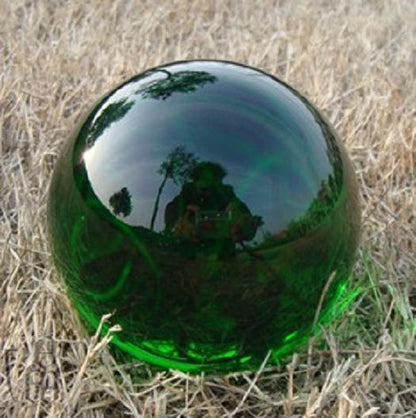 Asian Rare Glass Quartz Green Magic Crystal Healing Ball Sphere 40mm+Stand